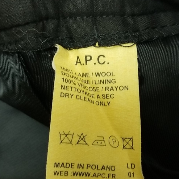 A.P.C. Wool Green Plaid Shorts M - Picture 14 of 14